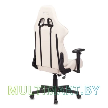 Кресло компьютерное Zombie VIKING X Fabric (белый/зеленый) картинка 4